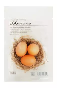 Тканевая маска для сужения пор Tenzero Solution Firming Egg Sheet Mask