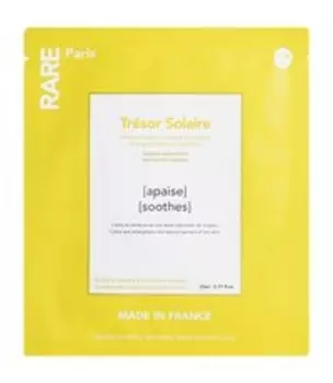 Успокаивающая и укрепляющая тканевая маска для лица Rare Paris Trsor Solaire Facial Mask