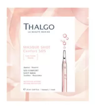 Успокаивающая и восстанавливающая тканевая экпресс-маска для лциа Thalgo SOS Comfort Shot Mask