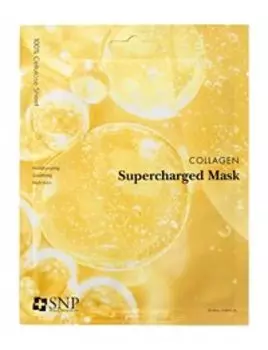 Тканевая маска для упругости кожи лица с коллагеном SNP Collagen Supercharged Mask