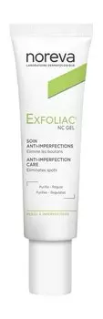 Точечный отшелушивающий гель против несовершенств кожи Noreva Exfoliac NC Gel Anti-Imperfection Care