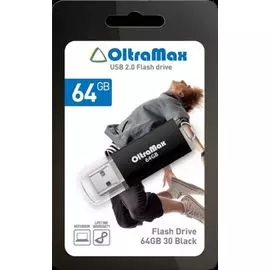 Накопитель USB 2.0 64GB OltraMax OM064GB30-В 30, чёрный