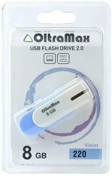 Накопитель USB 2.0 8GB OltraMax OM-8GB-220-Violet 220 фиолетовый