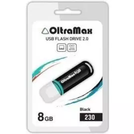 Накопитель USB 2.0 8GB OltraMax OM-8GB-230-Black