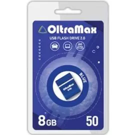Накопитель USB 2.0 8GB OltraMax OM-8GB-50-Blue 50, синий