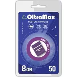 Накопитель USB 2.0 8GB OltraMax OM-8GB-50-Dark Violet 50, фиолетовый