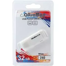 Накопитель USB 2.0 32GB OltraMax OM-32GB-240-White 240, белый
