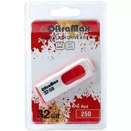 Накопитель USB 2.0 32GB OltraMax OM-32GB-250-Red 250, красный