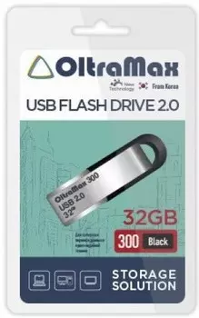 Накопитель USB 2.0 32GB OltraMax OM-32GB-300-Black 300 чёрный