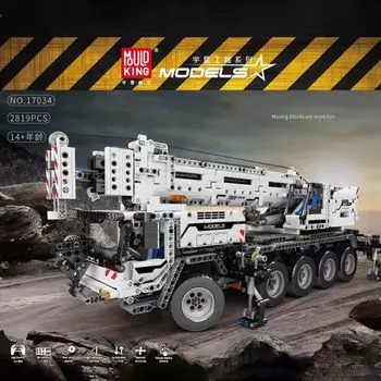Конструктор MOULD KING White Electric Mechanical Crane Ultimate 42009, деталей: 2819 (17034)