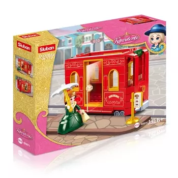 Конструктор SLUBAN Розовая мечта: Троллейбус, деталей: 145 (M38-B0871)