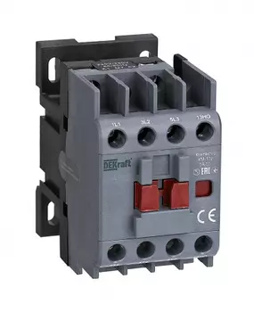 Контактор 12А 230 В, AC, 1НО + 1НЗ, DEKraft КМ-103 (22108DEK)