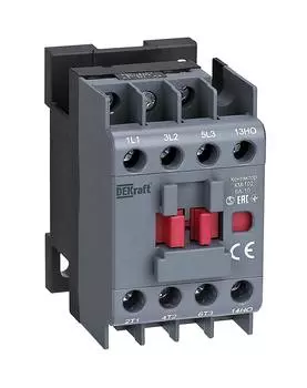 Контактор 12A 24В, AC, 1НО, DEKraft КМ-102 (22073DEK)