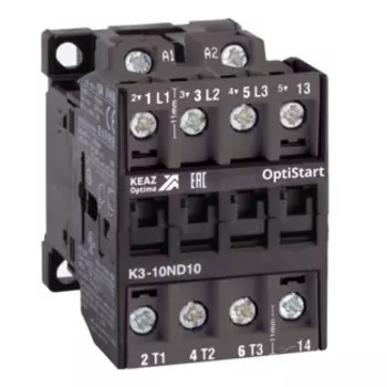 Контактор 18A 230В, AC, 1НО, КЭАЗ OptiStart K3-18ND10-230AC (116935)