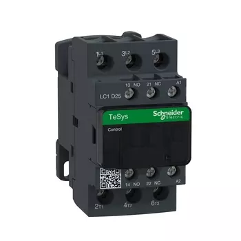Контактор 25A 230В, AC, 1НО + 1НЗ, SCHNEIDER ELECTRIC TeSys Deca (LC1D25M7)