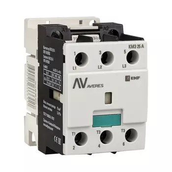 Контактор 25A 230В, AC, EKF AVERES КМЭ (ctr-s-25-00-400-av)