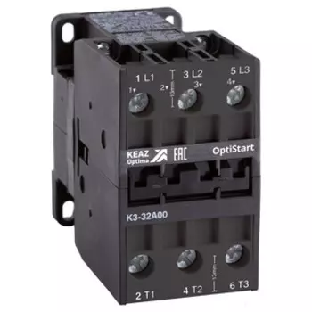 Контактор 32A 230В, AC, 3НО, КЭАЗ OptiStart K3-32A00-230AC (116955)