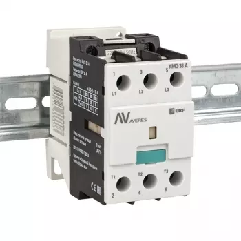Контактор 38A 230В, AC, EKF AVERES КМЭ (ctr-s-40-00-230-av)