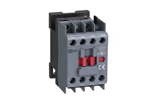 Контактор 6А 230 В, AC, 1НО, DEKraft КМ-102 (22061DEK)