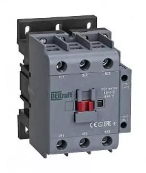 Контактор 80А 230 В, AC, 1НО + 1НЗ, DEKraft КМ-102 (22009DEK)