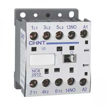 Контактор 9А 230 В, AC, 1НО, CHINT NC6-0910 (247571)