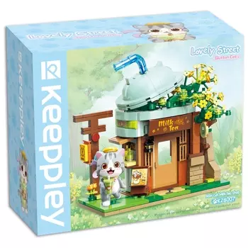 Конструктор Qman "Городские домики: Кафе молочного чая", деталей: 411 (CK28007)