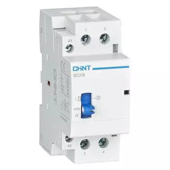Контактор модульный двухполюсный (2P) 16А 230 В, AC, IP20, CHINT NCH8-16M/11 (257403)