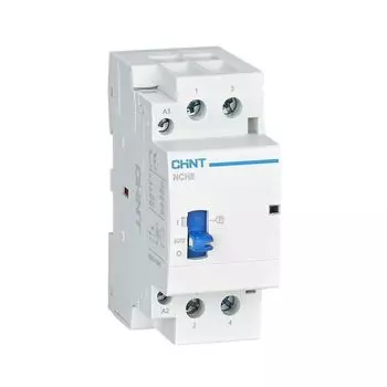 Контактор модульный двухполюсный (2P) 40А 230 В, AC, IP20, CHINT NCH8-40M/11 (257439)