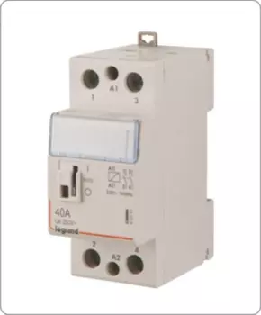Контактор модульный двухполюсный (2P) 40A 400В/230В, AC, 3НО, IP20, LEGRAND (412549)