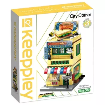 Конструктор Qman "Городские домики: Ресторан фастфуда", деталей: 310 (CK28002)
