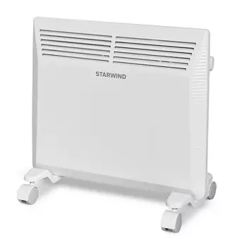 Конвектор Starwind SHV5010 1 кВт 15 м, 220В, напольный, механическое управление, термостат, белый