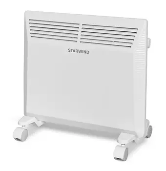 Конвектор Starwind SHV5210 1 кВт 15 м, 220В, напольный, механическое управление, термостат, белый