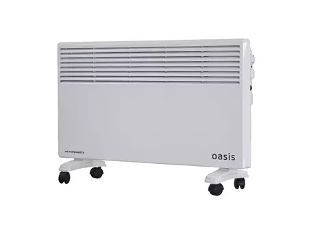 Конвектор 1кВт 15м², Напольная/настенная,белый, OASIS LK 10 (1307142)