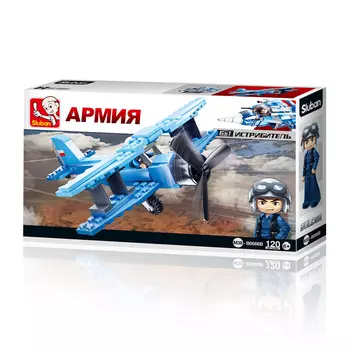 Конструктор SLUBAN "Армия: Биплан", деталей: 120 (M38-B0666B)