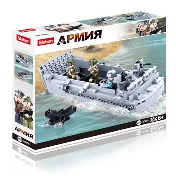 Конструктор SLUBAN "Армия: Десантный корабль", деталей: 182 (M38-B0855)