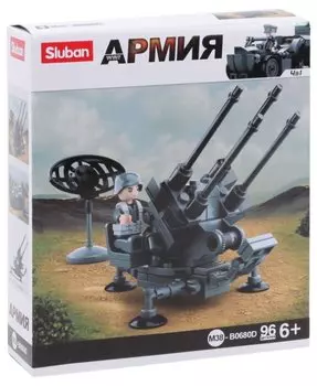 Конструктор SLUBAN "Армия: Зенитная установка", деталей: 96 (M38-B0680D)