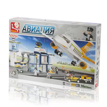 Конструктор SLUBAN "Авиация: Аэропорт", деталей: 678 (M38-B0367)