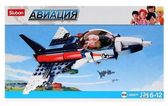 Конструктор SLUBAN "Авиация: Самолёт-шпион", деталей: 134 (M38-B0667F)