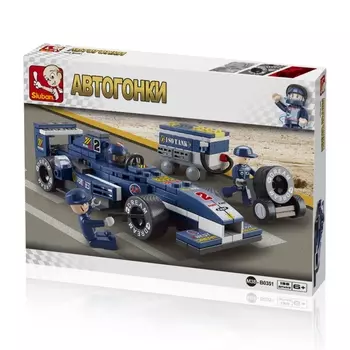 Конструктор SLUBAN "Автогонки: Гоночный автомобиль F1", деталей: 196 (M38-B0351)