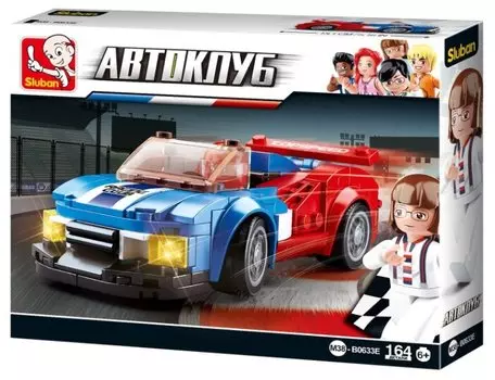 Конструктор SLUBAN "Автоклуб: Баттерфляй", деталей: 164 (M38-B0633E)