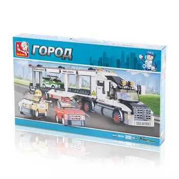 Конструктор SLUBAN "Город: Автовоз", деталей: 638 (M38-B0339)