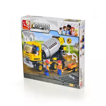 Конструктор SLUBAN "Город: Бетоносмеситель", деталей: 248 (M38-B0550)