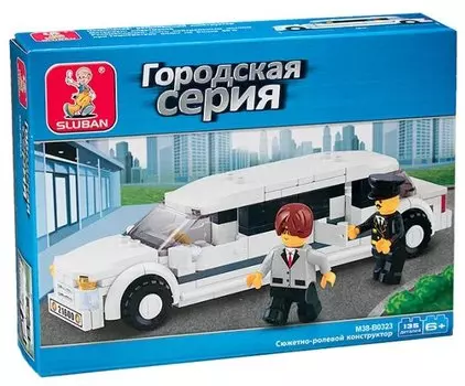 Конструктор SLUBAN "Город: Лимузин", деталей: 135 (M38-B0323)