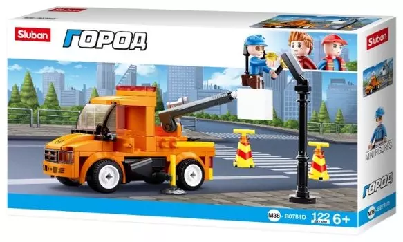 Конструктор SLUBAN "Город: Служба электросети", деталей: 122 (M38-B0781D)