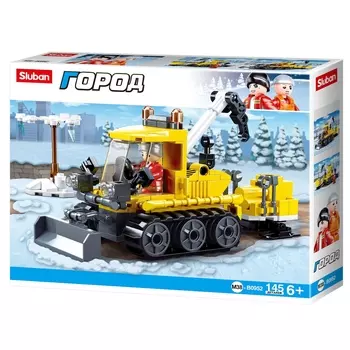 Конструктор SLUBAN "Город: Снегоуборочная техника", деталей: 145 (M38-B0952)