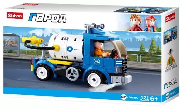 Конструктор SLUBAN "Город: Водовоз", деталей: 121 (M38-B0781C)