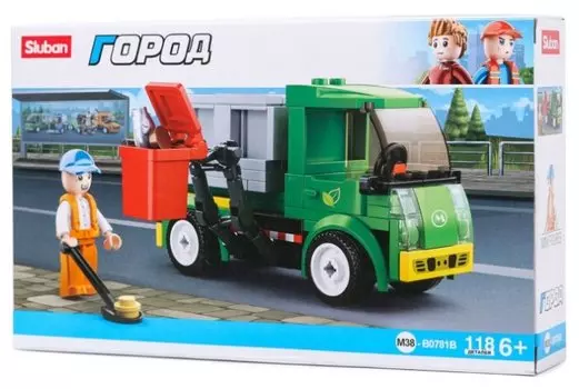 Конструктор SLUBAN "Город: Вывоз мусора", деталей: 118 (M38-B0781B)
