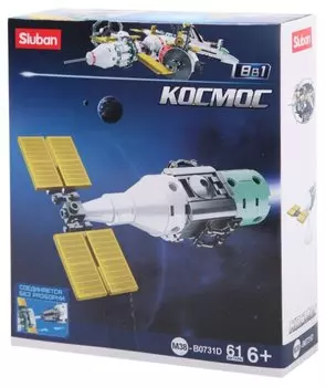 Конструктор SLUBAN "Космос: Космический транспорт", деталей: 61 (M38-B0731D)