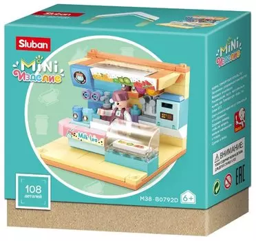 Конструктор SLUBAN "Мини-комната: Магазин напитков", деталей: 108 (M38-B0792D)