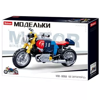 Конструктор SLUBAN "Модельки: Дорожный мотобайк", деталей: 197 (M38-B0958)